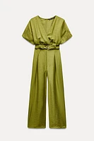 WIDE JUMPSUIT WITH BELT