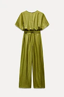 WIDE JUMPSUIT WITH BELT