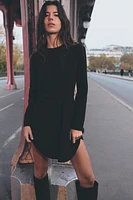 CREPE MINI DRESS