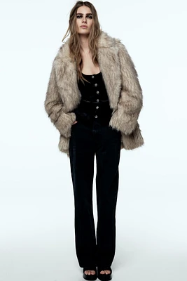 FAUX FUR COAT