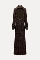 SEQUIN LONG DRESS ZW COLLECTION