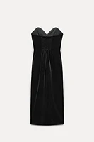 VELVET MIDI DRESS ZW COLLECTION