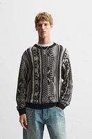 ABSTRACT JACQUARD SWEATER