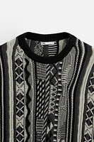 ABSTRACT JACQUARD SWEATER