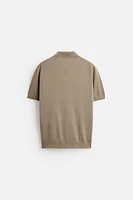 100% WOOL POLO SHIRT