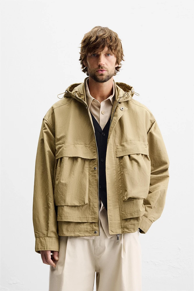 BOXY FIT POCKET PARKA