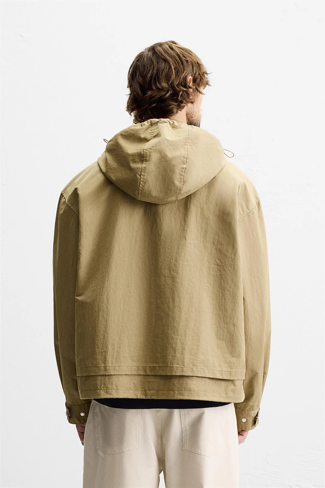 BOXY FIT POCKET PARKA