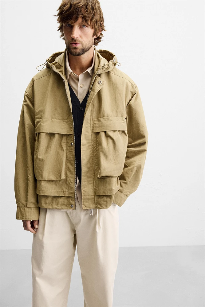 BOXY FIT POCKET PARKA