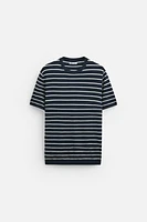 VISCOSE BLEND KNIT T-SHIRT