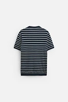 VISCOSE BLEND KNIT T-SHIRT