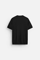 VISCOSE BLEND KNIT T-SHIRT