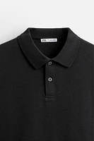 REGULAR FIT INTERLOCK POLO SHIRT