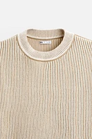 TEXTURED KNIT SWEATER