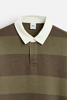 CONTRAST COLLAR POLO SHIRT