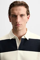 CONTRAST COLLAR POLO SHIRT