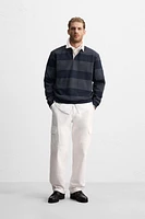 CONTRAST COLLAR POLO SHIRT