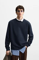 CONTRASTING HEM SWEATSHIRT