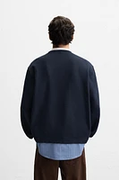 CONTRASTING HEM SWEATSHIRT