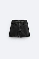 CROPPED DENIM SHORTS