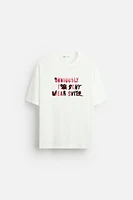 TEXT PRINT T-SHIRT