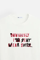 TEXT PRINT T-SHIRT