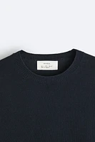 COTTON - LINEN BLEND SWEATER