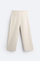 PLEATED WIDE FIT PANTS