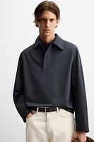 WOOL BLEND POLO SHIRT