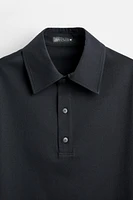 WOOL BLEND POLO SHIRT