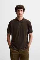 PIQUÉ TEXTURED POLO SHIRT