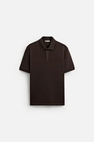 PIQUÉ TEXTURED POLO SHIRT