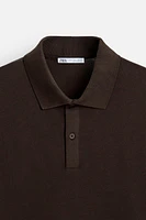 PIQUÉ TEXTURED POLO SHIRT