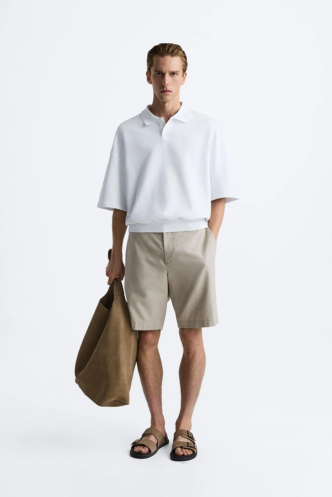 CROPPED FIT POLO SHIRT