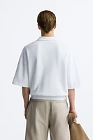 CROPPED FIT POLO SHIRT