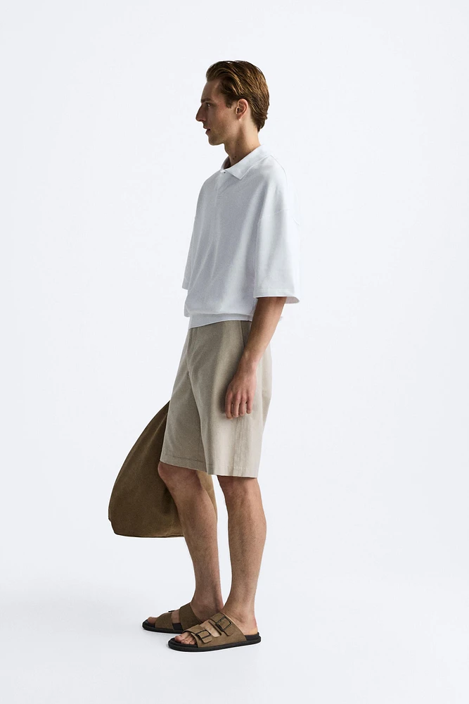 CROPPED FIT POLO SHIRT