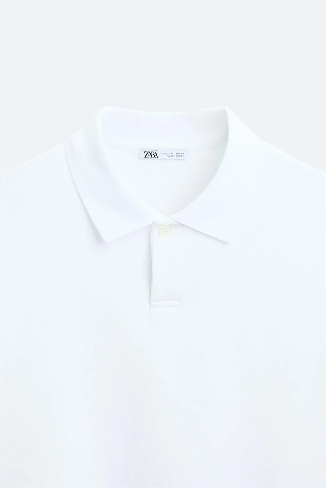 CROPPED FIT POLO SHIRT