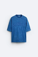 WASHED T-SHIRT WITH TEXT