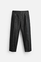 COTTON - LINEN WIDE FIT JEANS