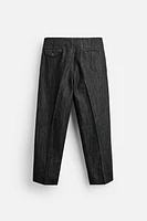 COTTON - LINEN WIDE FIT JEANS