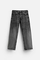 STRAIGHT LEG LOOSE FIT JEANS