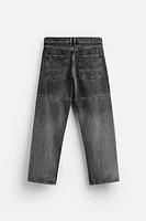 STRAIGHT LEG LOOSE FIT JEANS