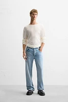 FLARED FIT SEAM JEANS