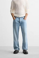 FLARED FIT SEAM JEANS