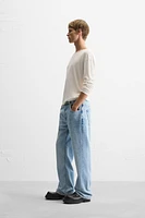 FLARED FIT SEAM JEANS