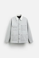 CONTRASTING COLLAR DENIM JACKET LIMITED EDITION