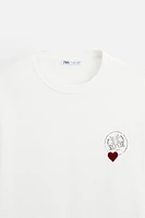 HEART PRINT T-SHIRT