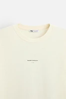 T-SHIRT WITH TONAL EMBROIDERY