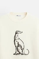 GREYHOUND EMBROIDERY SWEATSHIRT