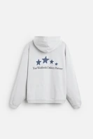 EMBROIDERED TEXT SWEATSHIRT