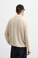 TEXTURED BOUCLÉ POLO SHIRT